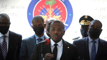 El primer ministro interino de Haití, Claude Joseph, en Puerto Príncipe.