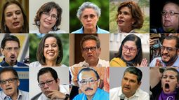 Opositores al régimen de Nicaragua.&nbsp;