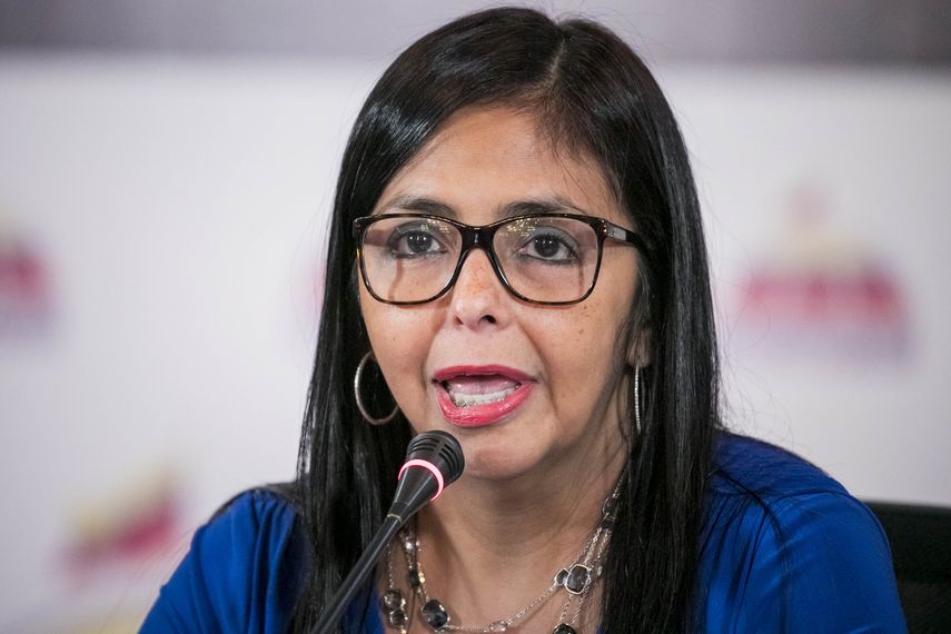 Delcy Rodríguez, vicepresidenta del régimen de Nicolás Maduro.