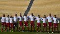 En esta foto de archivo tomada el 3 de junio de 2021, los jugadores de Venezuela cantan su himno nacional antes de su partido de clasificación sudamericano para la Copa Mundial de la FIFA Catar 2022 contra Bolivia en el Estadio Olímpico Hernando Siles en La Paz En esta foto de archivo tomada el 3 de junio de 2021, los jugadores de Venezuela cantan su himno nacional antes de su partido de clasificación sudamericano para la Copa Mundial de la FIFA Catar 2022 contra Bolivia en el Estadio Olímpico Hernando Siles en La Paz