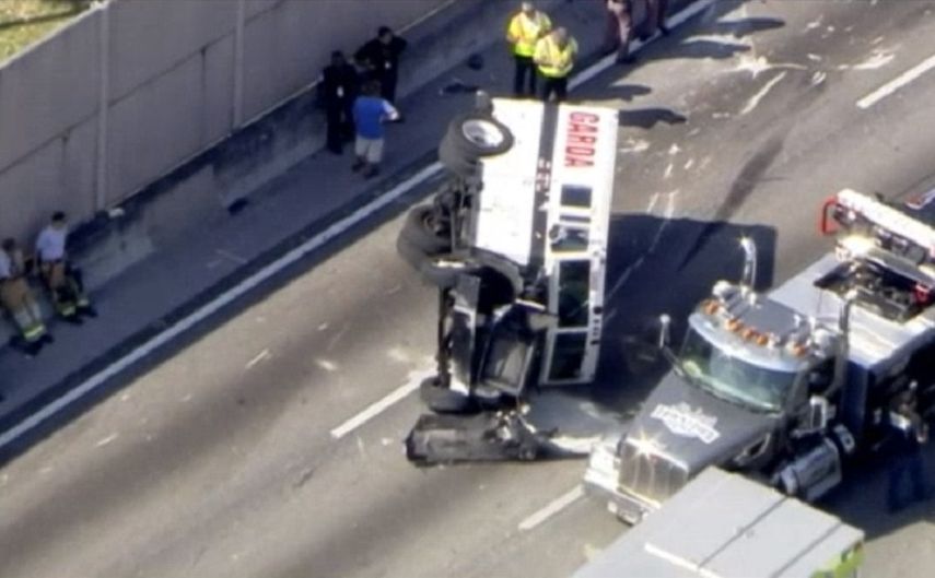 El tráfico en la autopista se vio interrumpido a la altura de Miami Gardens Drive.