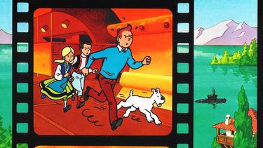 Afiche de la película Tintin et le lac aux requins (1972).&nbsp;