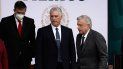El presidente cubano Miguel Díaz-Canel, en el centro, acompaña al presidente de México, Andrés Manuel López Obrador, durante las celebraciones del Día de la Independencia en el Zócalo de la Ciudad de México El presidente cubano Miguel Díaz-Canel, en el centro, acompaña al presidente de México, Andrés Manuel López Obrador, durante las celebraciones del Día de la Independencia en el Zócalo de la Ciudad de México
