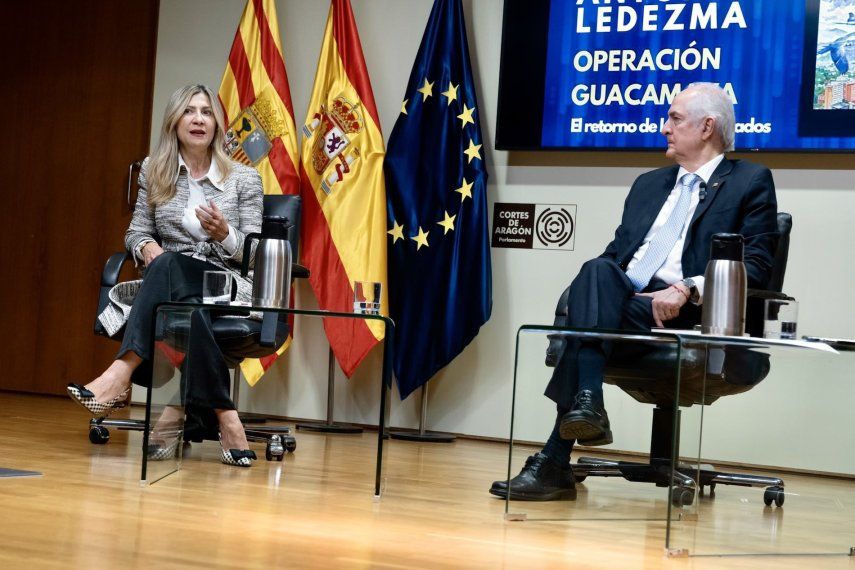Ledezma en la presentación de su libro.&nbsp;