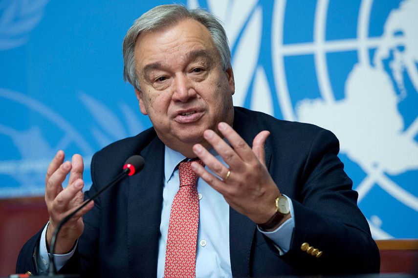 António Guterres,&nbsp;secretario general de la&nbsp;ONU.