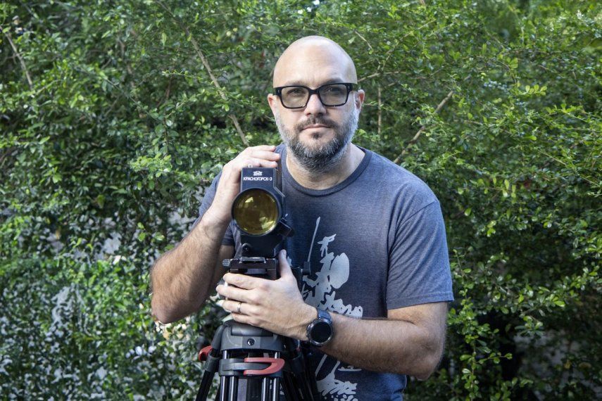 El cineasta independiente Eliecer Jiménez Almeida.
