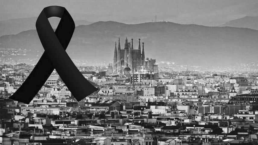 Imagen de luto por Barcelona publicada por Leo Messi en su cuenta de Instagram.