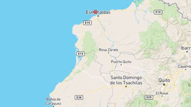 Mapa publicado por el Instituto Geofísico de Ecuador detallando la ubicación del sismo. 