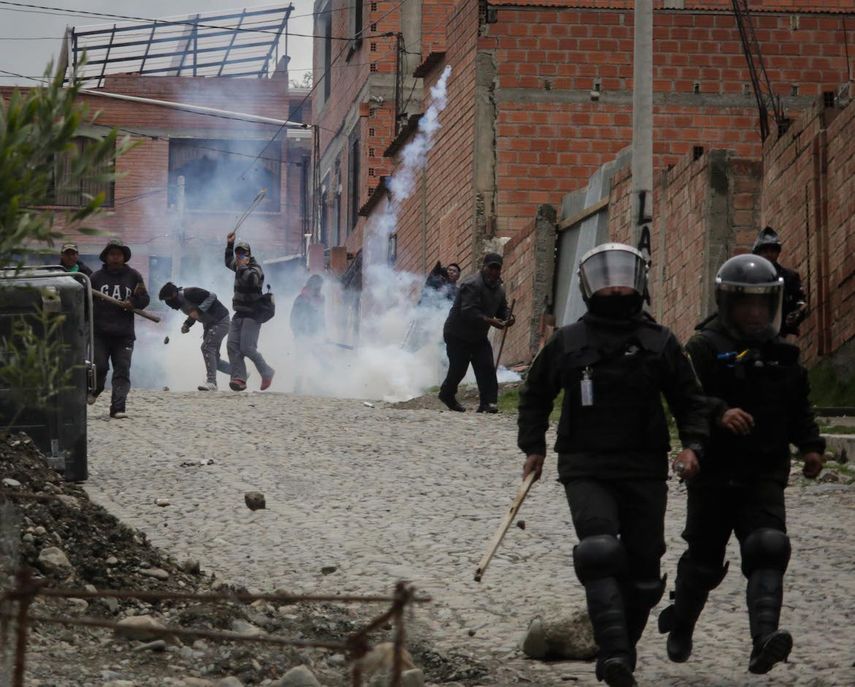 Fuertes enfrentamientos han ocurrido en zonas populares de La Paz.&nbsp;