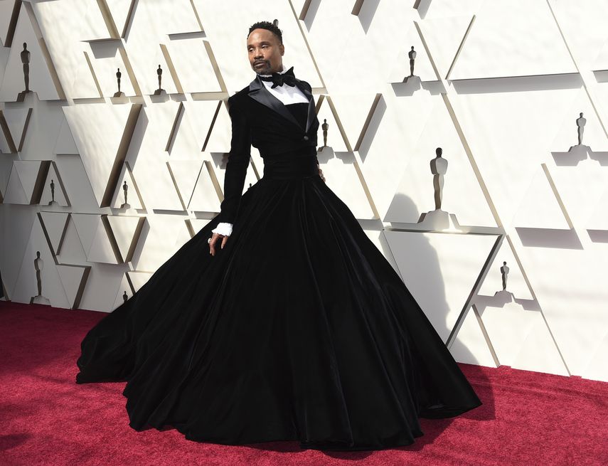 En esta fotograf&iacute;a de archivo del 24 de febrero de 2019 Billy Porter luce un esmoquin de terciopelo negro de Christian Siriano en los Oscar en Los &Aacute;ngeles.&nbsp;