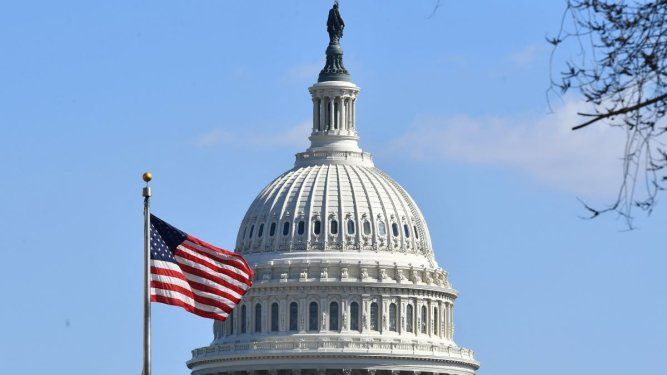 Cúpula del Capitolio en Washington, donde radica el Congreso de Estados Unidos.