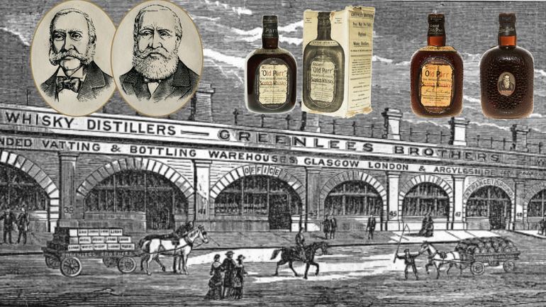 La historia del whisky Old Parr nació en 1871, cuando los hermanos escoceses James y Samuel Greenlees establecieron un negocio de comercio de whisky en Londres.
