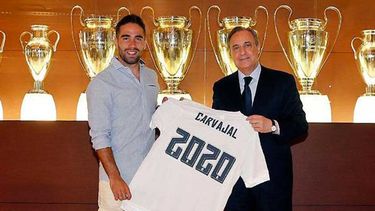 Dani Carvajal renovó su contrato hasta 2020 (foto: Real Madrid)