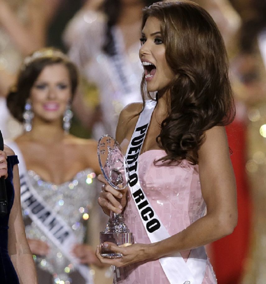 Miss Puerto Rico, Gabriela Berrios, fue elegida como Miss Fotogénica. (AP). 