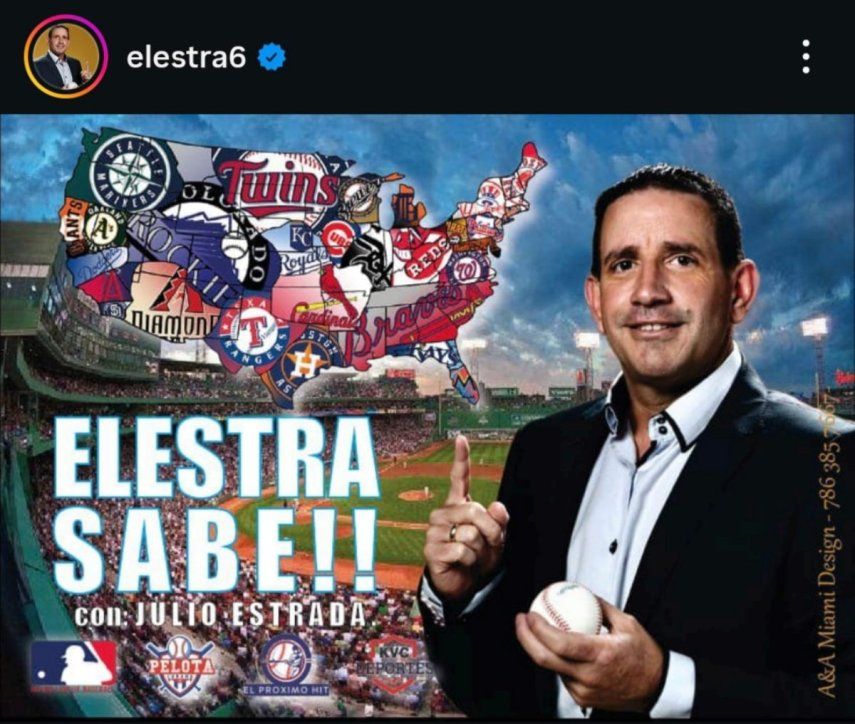 El cubano Julio Estrada en su red social de Instagram&nbsp;