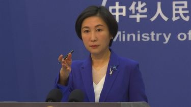 La vocera de la cancillería china Mao Ning habla en conferencia de prensa en el Ministerio de Asuntos Exteriores, Beijing, jueves 13 de octubre de 2022.&nbsp;