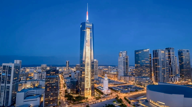 Biblioteca y museo Donald J. Trump en Miami.