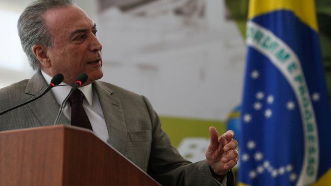 El presidente de Brasil, Michel Temer.&nbsp;