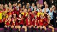 Las jugadoras de España celebran tras coronarse campeonas del Mundial femenino al derrotar a Inglaterra en la final, el domingo 20 de agosto de 2023, en Sídney.