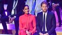 Meghan Markle y el príncipe Harry asisten a la Cumbre Mundial One Young anual en Bridgewater Hall en Manchester, noroeste de Inglaterra, el 5 de septiembre de 2022. El rey Carlos III prohibió que la exactriz acudiera a Balmoral.
