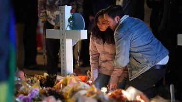 La vigilia en honor a las víctimas de la matanza en un club LGBTQ en Colorado Springs, Colorado, el 21 de noviembre del 2022.&nbsp;