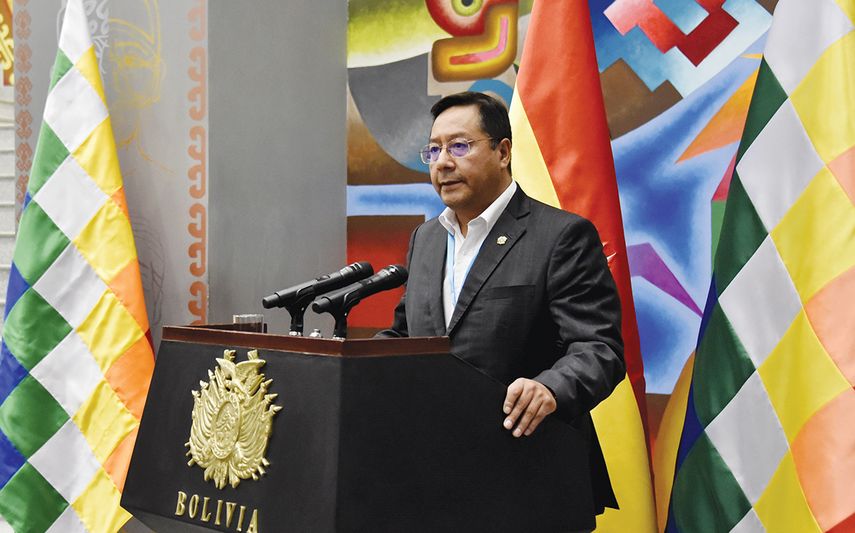 El presidente de Bolivia, Luis Alberto Arce Catacora.