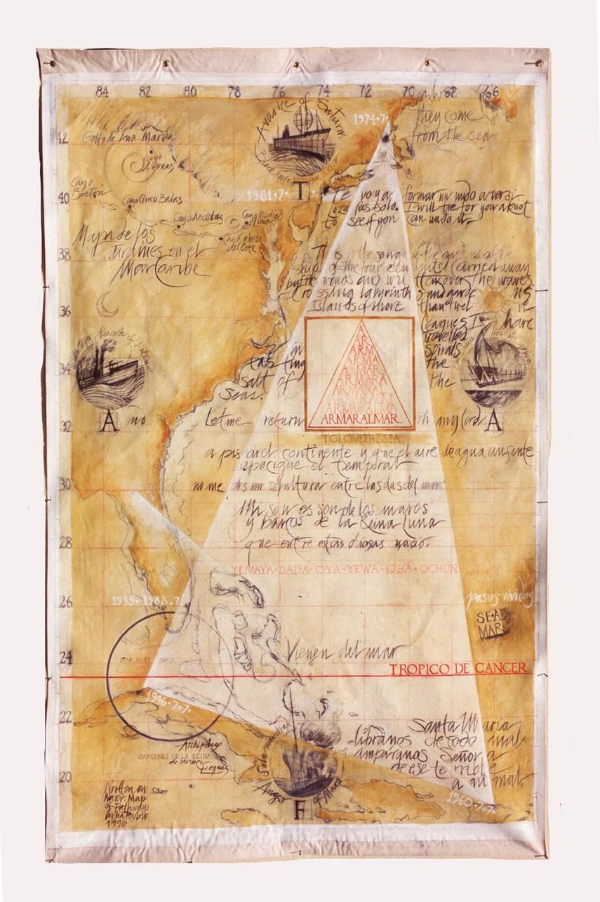 La obra Map of Pathways, de Lydia Rubio, 1996.