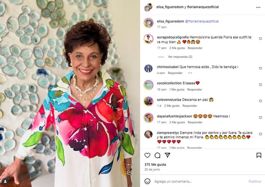 La cantante venezolana Floria Márquez.