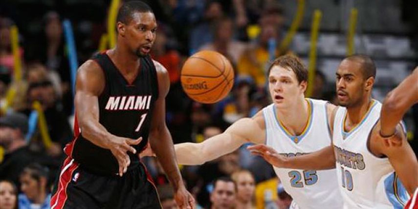 Chris Bosh lideró el ataque de Miami, pero no fue suficiente. (AP)