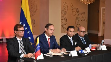 Los magistrados Pedro Tinoco; Miguel Ángel Martin (presidente del TSJ);Rommen Gil Pino y Antonio&nbsp;José Marval Jiménez