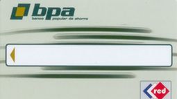 Una tarjeta del Banco Popular de Ahorros de Cuba.