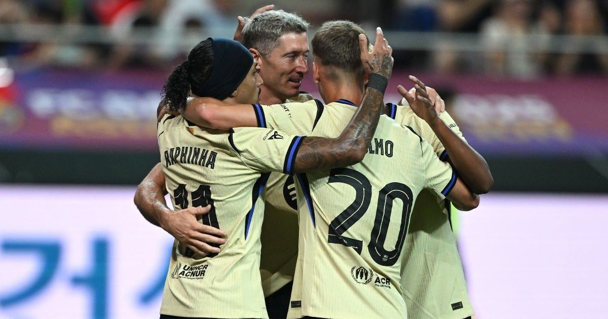 Barcelona se divierte con una paliza en su gira por Corea del Sur