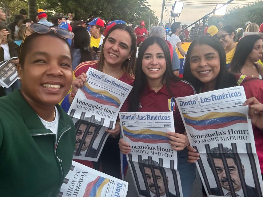 Alegría entre venezolanos por la captura del dictador Maduro.&nbsp;