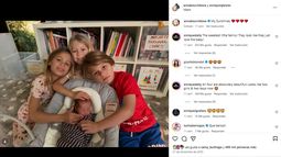 Lucy, Nicolas, Mary y Romeo, hijos de Enrique Iglesias y Anna Kournikova.