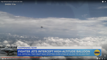 Noticia de la cadena ABC del globo sobrevolando territorio de Estados Unidos.&nbsp; &nbsp;