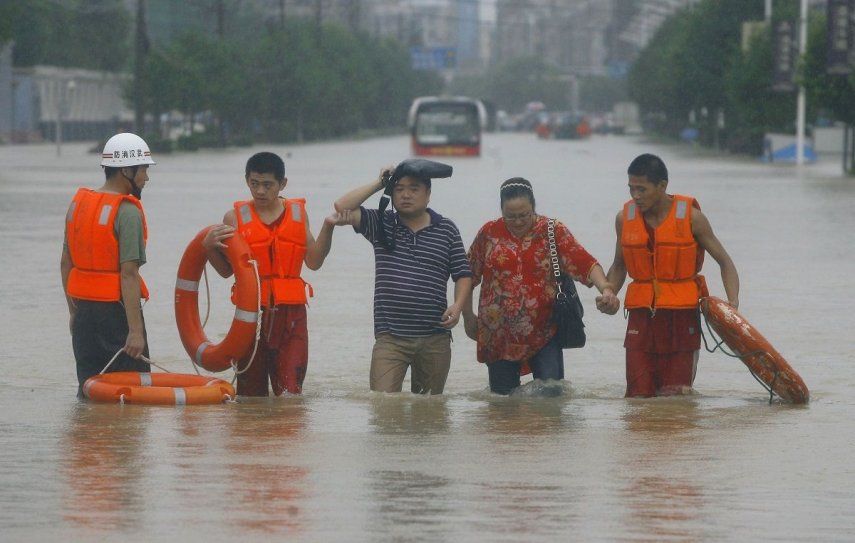 Lluvias torrenciales en el sureste de China.&nbsp;