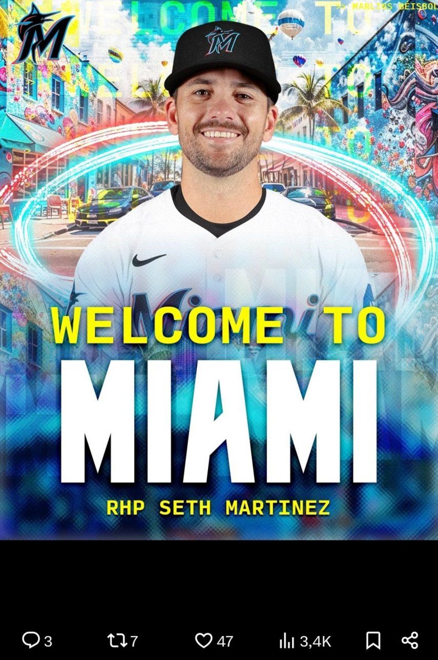 Seth Martínez regresa a los Marlins de Miami&nbsp;