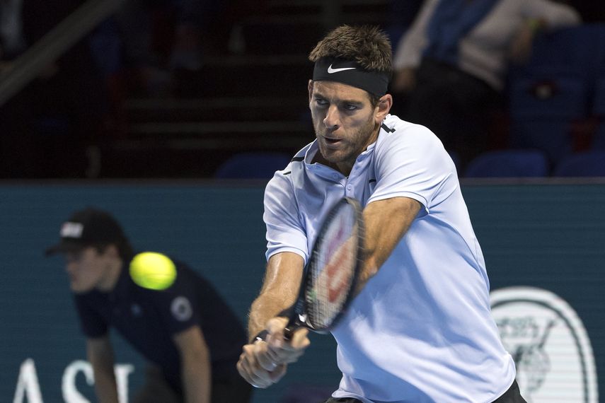 Del Potro duró una hora y 45 minutos para avanzar a la siguiente ronda del torneo suizo. 