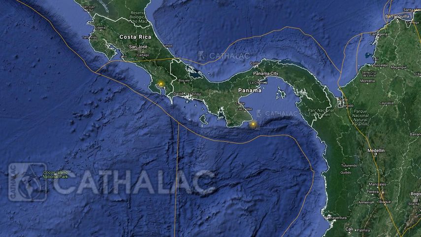 El sismo ocurrió a unos 67 kilómetros al sureste del distrito de Pedasí, en Los Santos.