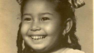 Tania Quintero con dos años de edad.