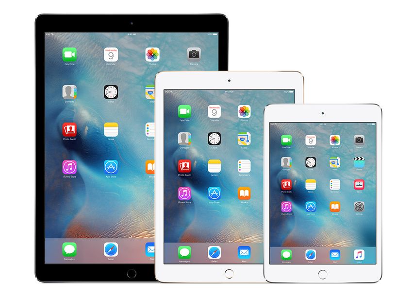 Modelos de iPad.&nbsp;