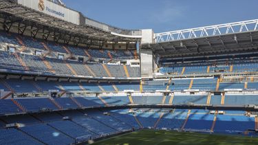 Vista del estadio Santiago Bernabéu en Madrid, España, el martes 10 de marzo de 2020.