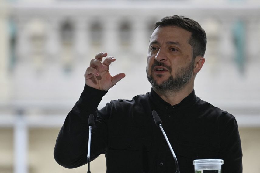 El&nbsp; presidente ucraniano, Volodymyr Zelensky.