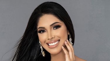 La representante del estado Aragua, Verónica Wallis, en el Miss Venezuela