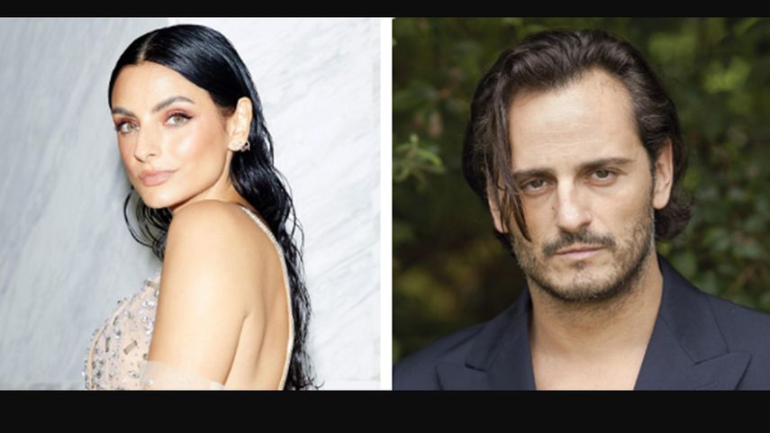 Los presentadores Aislinn Derbez y Asier Etxeandía.