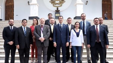 El presidente interino de Venezuela, Juan Guaid&oacute; se reuni&oacute; con parlamentarios del Partido Popular espa&ntilde;ol.&nbsp;