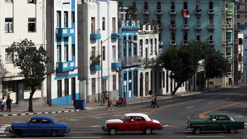 Vista de una avenida de La Habana este sábado 26 de noviembre de 2016, tras la muerte del exgobernante Fidel Castro, quien falleció en la noche de este viernes a la edad de 90 años, en La Habana.