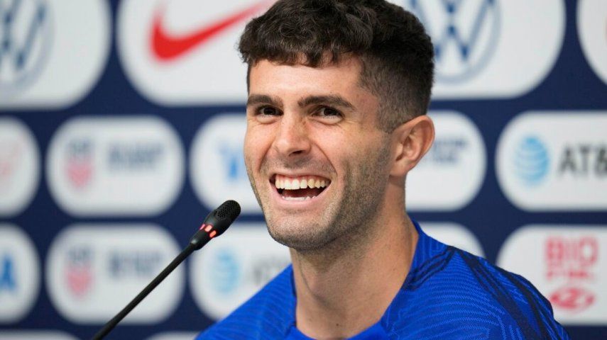 El delantero estadounidense Christian Pulisic durante una rueda de prensa en el Mundial, el jueves 1 de diciembre de 2022, en Doha, Catar.&nbsp;