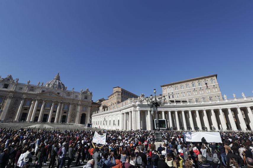 Una vista de la Plaza de San Pedro, en el Vaticano, el domingo 16 de febrero del 2020.