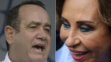 Alejandro Giammattei y Sandra Torres, los candidatos a presidente de Guatemala.